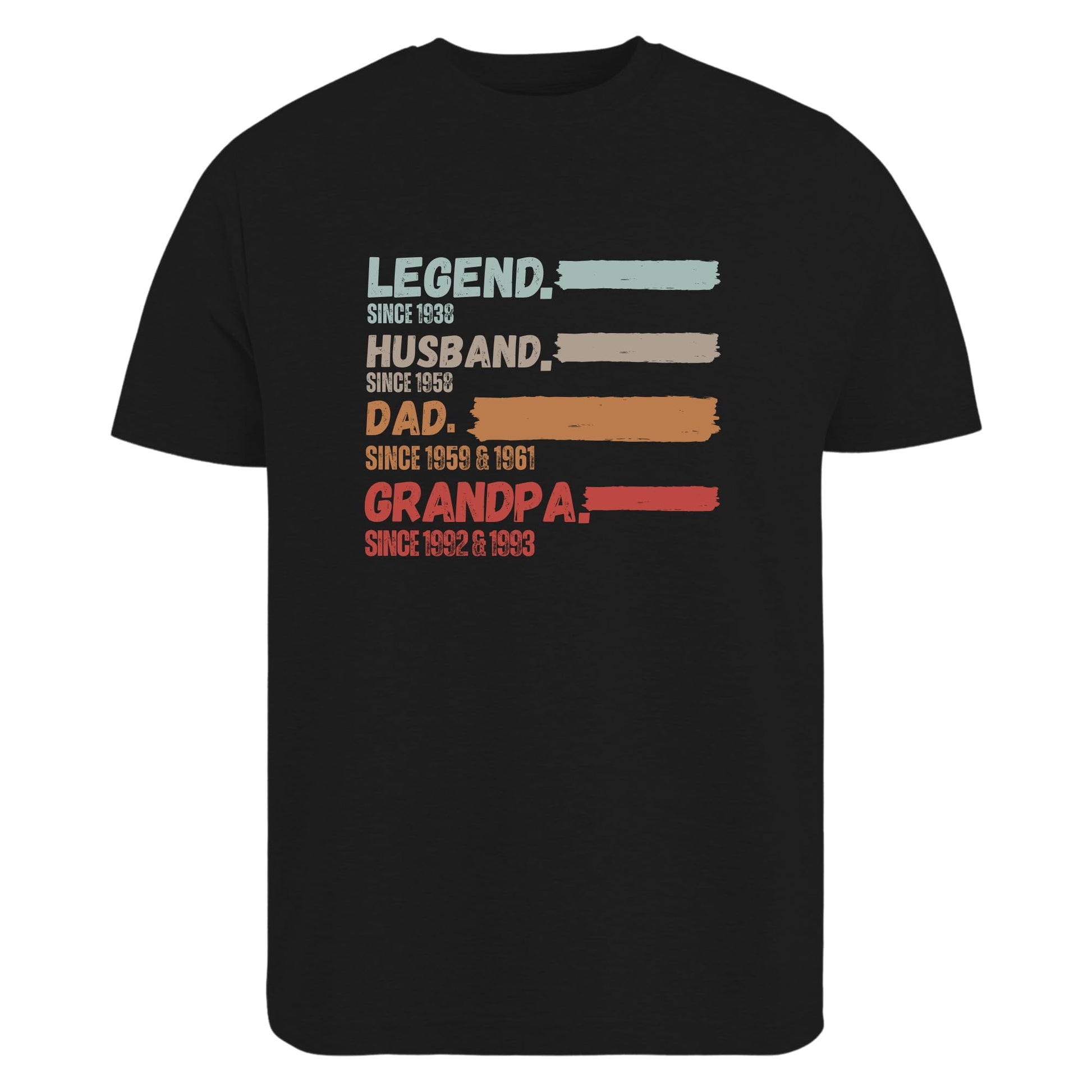 Be Buz Personalized Legend Husband Dad Grandpa T-Shirt Custom Name Men's Cotton Tee for Dad, Husband, Grandpa - Top Tee