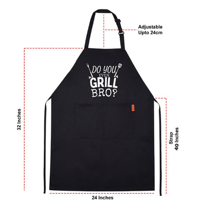 Do You Even Grill Bro Funny Aprons for men Printed Apron Gift for Her Chef Apron Kitchen Apron BBQ Apron Gift Baking Apron Father Day Gift