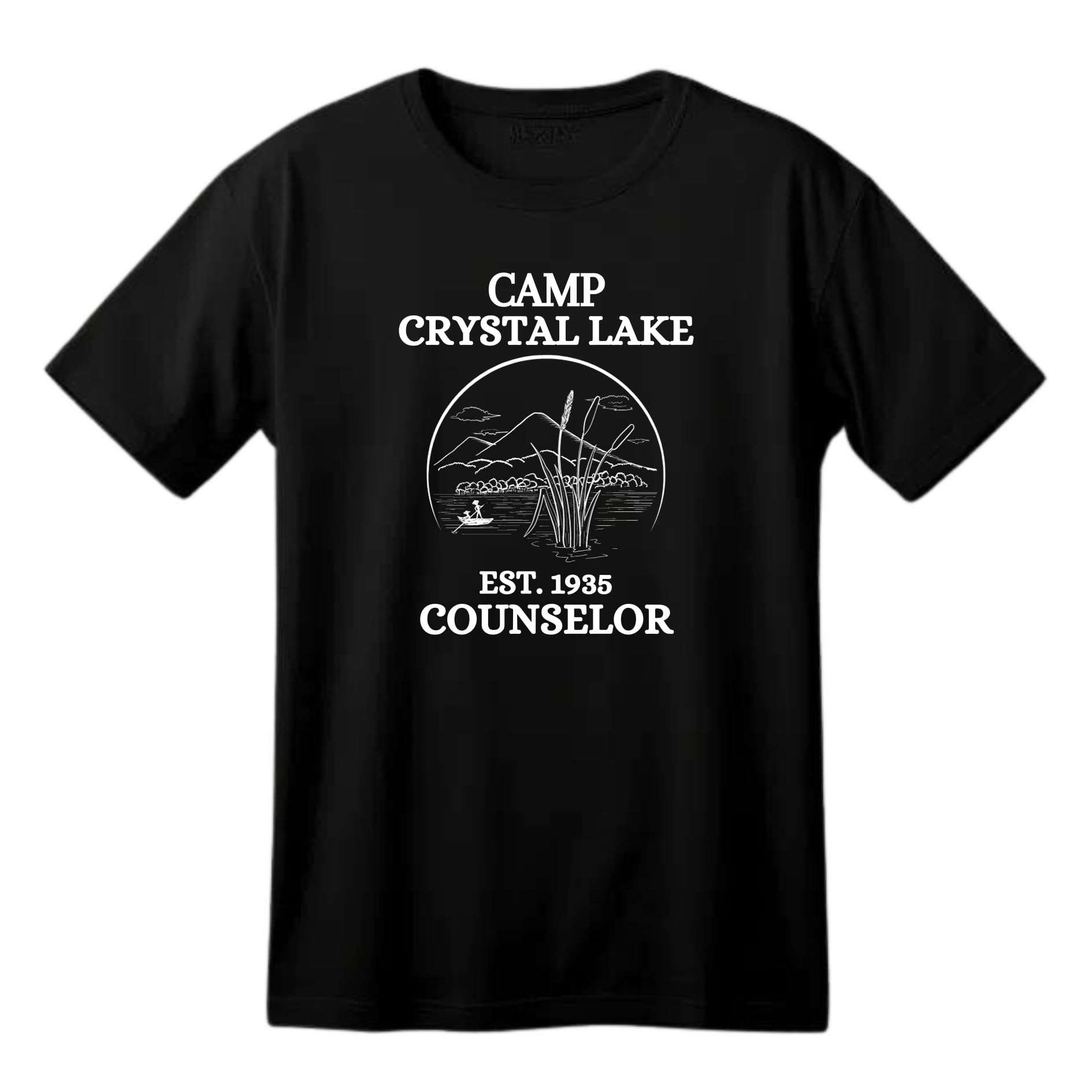 Camp Crystal Lake Funny Printed Black Adults Unisex Men Women Summer Winter Cotton Crew Neck Casual T-Shirt - Top Tee