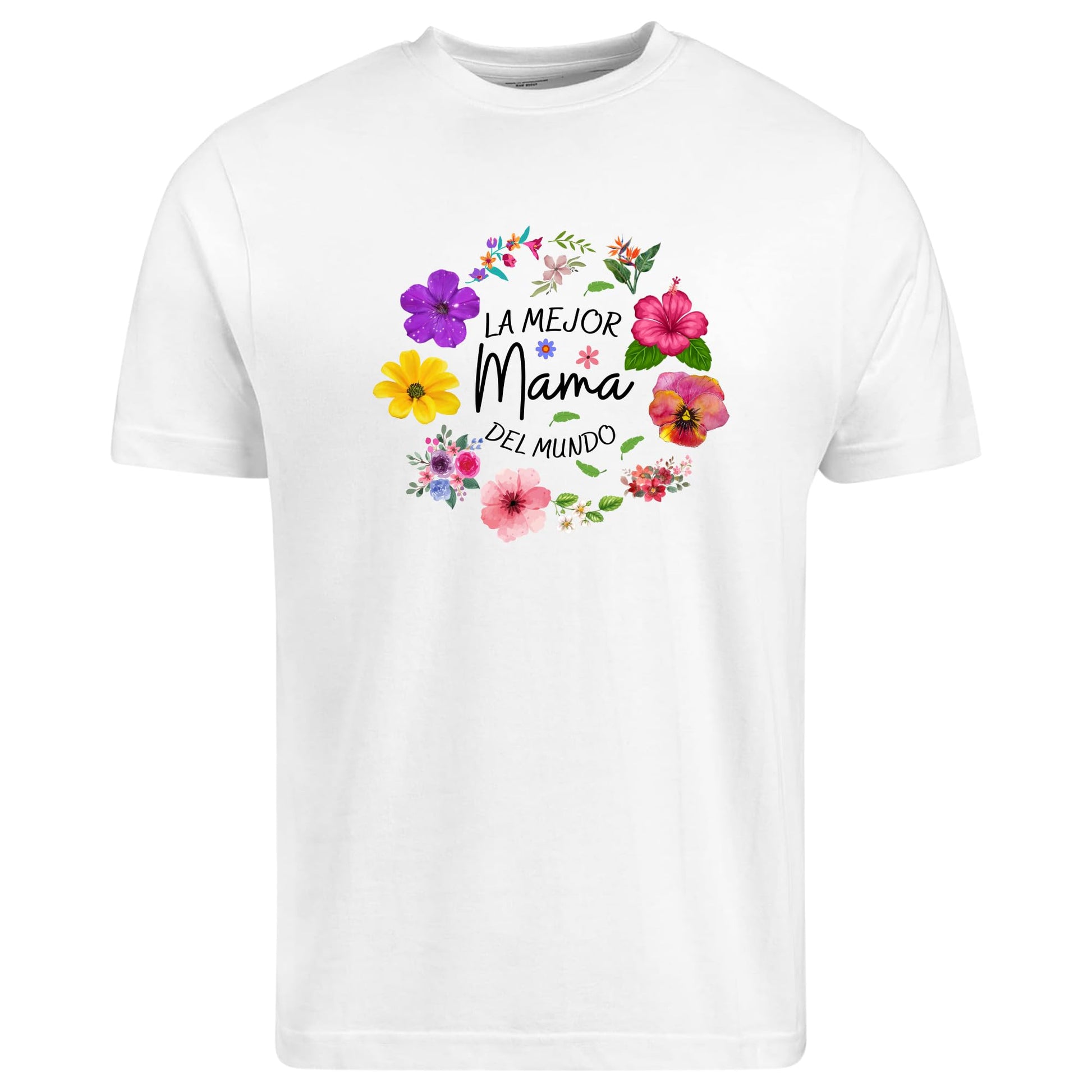 Be Buz La Mejor Mamá Del Mundo Floral T-Shirt Spanish Shirt Latina Mom Tee Gift for Hispanic Moms Día de las Madres - Top Tee