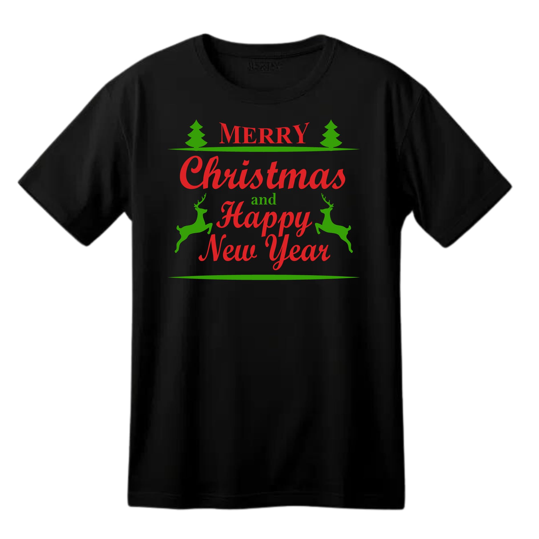 Be Buz Merry Christmas and Happy New Year My Gnomies Printed Adults Unisex Men Women Cotton Crew Neck Casual T-Shirt - Top Tee