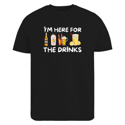 Be Buz I’m Here for The Snacks/Drinks Funny T-Shirt Family Matching Food and Beer Shirts – Party, BBQ, Vacation or Game Night Tee