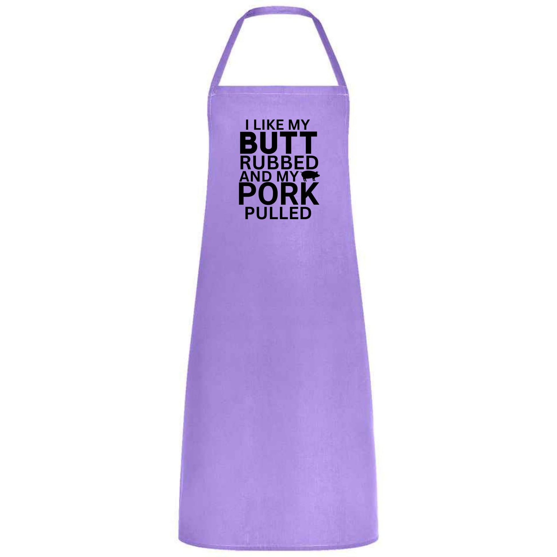Funny BBQ Cooking Apron I Like My Butt Rubbed and Pork Pulled Unisex Cotton Blend Gift for Him Her Weddings - Top Tee