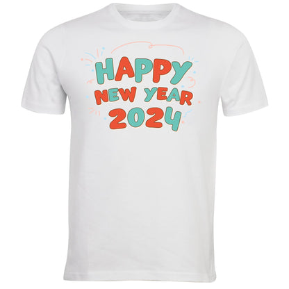 Santa Squad Merry Christmas and Happy New Year 2024 Jingle Bells Printed Adults Unisex Men Women Cotton Crew Neck Casual T-Shirt