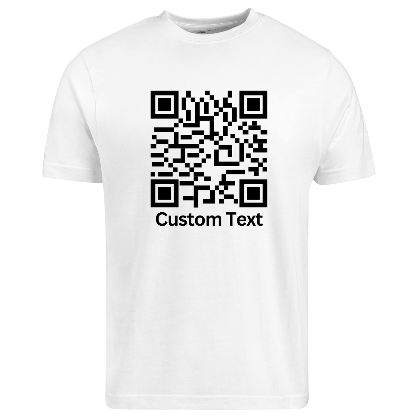 Be Buz Custom QR Code T-Shirt Customized Your Own Qr Shirt Personalized Tee for Men and Women - Top Tee