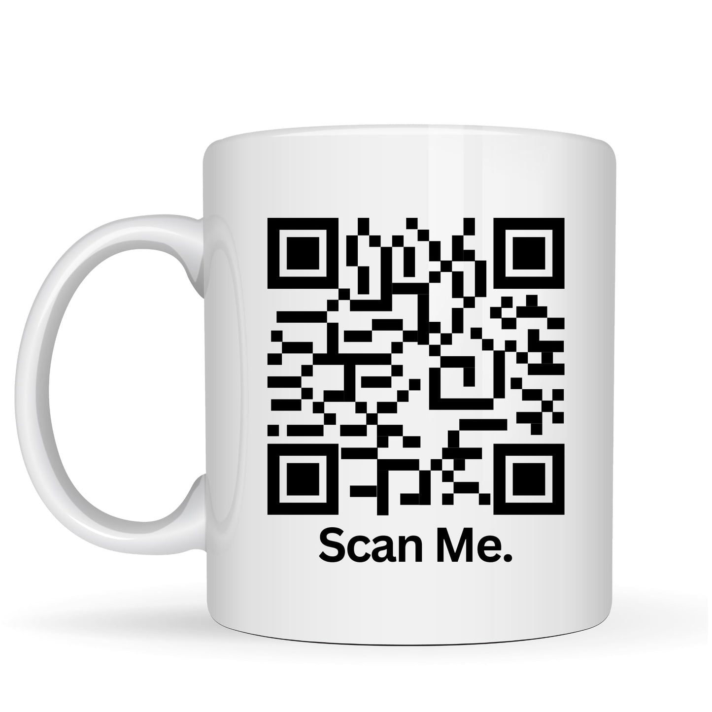 Custom QR Code Mug - 11oz Ceramic Coffee Cup