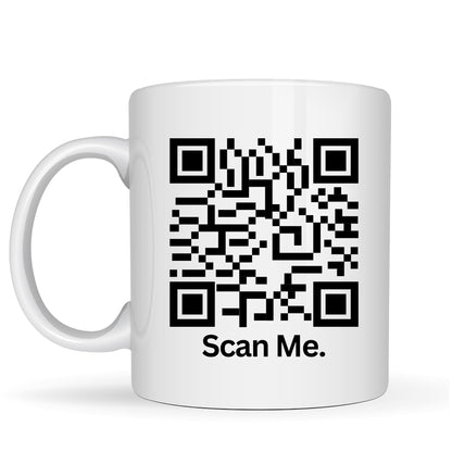 Custom QR Code Mug - 11oz Ceramic Coffee Cup