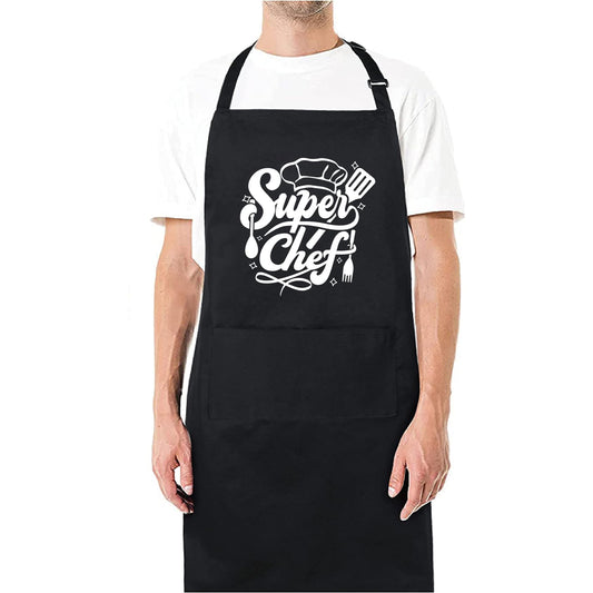 Super Chef Funny Aprons for men Printed Apron Gift for Her Chef Apron Kitchen Apron BBQ Apron Gift Baking Apron Father Day Gift - Top Tee
