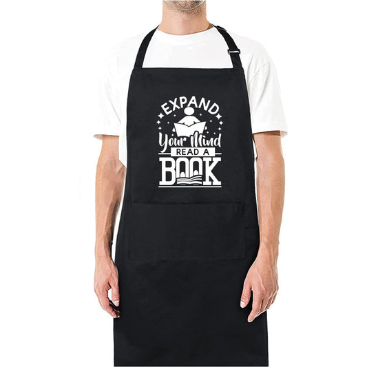 Expand Your Mind, Read a Book - Funny Kitchen Apron
