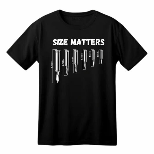 Size Matters - Funny Sarcastic T-Shirt - Top Tee