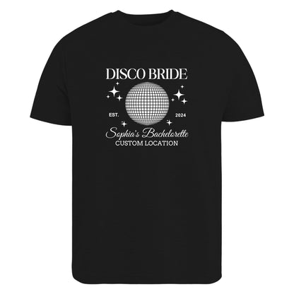Be Buz Dancing Queen Bachelorette Party T-Shirts Custom Name and Location Personalized Bridal Party Tee for Bride and Bridesmaids