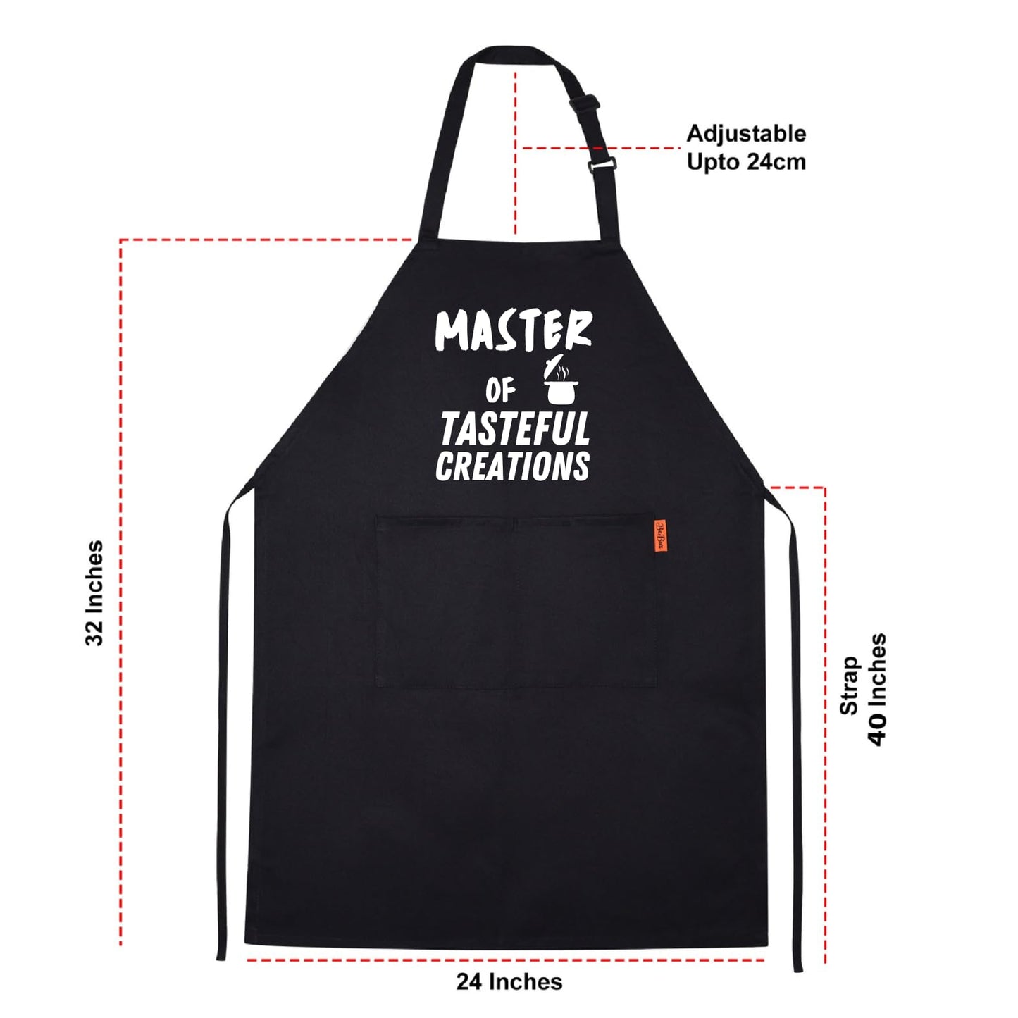 Master of Tasteful Creations Funny Aprons for men Printed Apron Gift for Her Chef Apron Kitchen Apron BBQ Apron Gift Baking Apron Father Day Gift