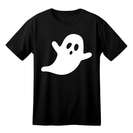 Halloween Party Flying Ghost Scary Fun Kids Adults Logo Printed Unisex Men Women Summer Winter Cotton Crew Neck Casual T-Shirt - Top Tee