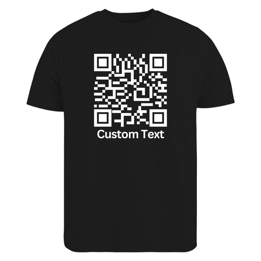 Be Buz Custom QR Code T-Shirt Customized Your Own Qr Shirt Personalized Tee for Men and Women - Top Tee