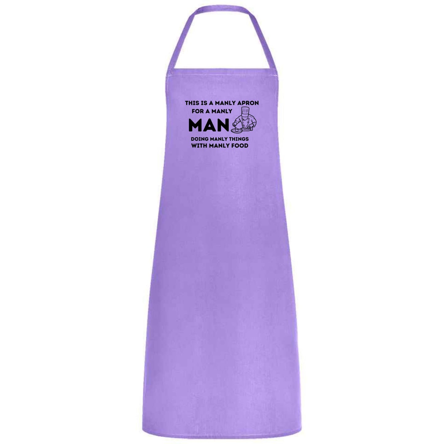 This Is a Manly Apron Funny Multicolor BBQ and Cooking Apron for Men Grill Master Gift for Him Father’s Day Weddings and Parties