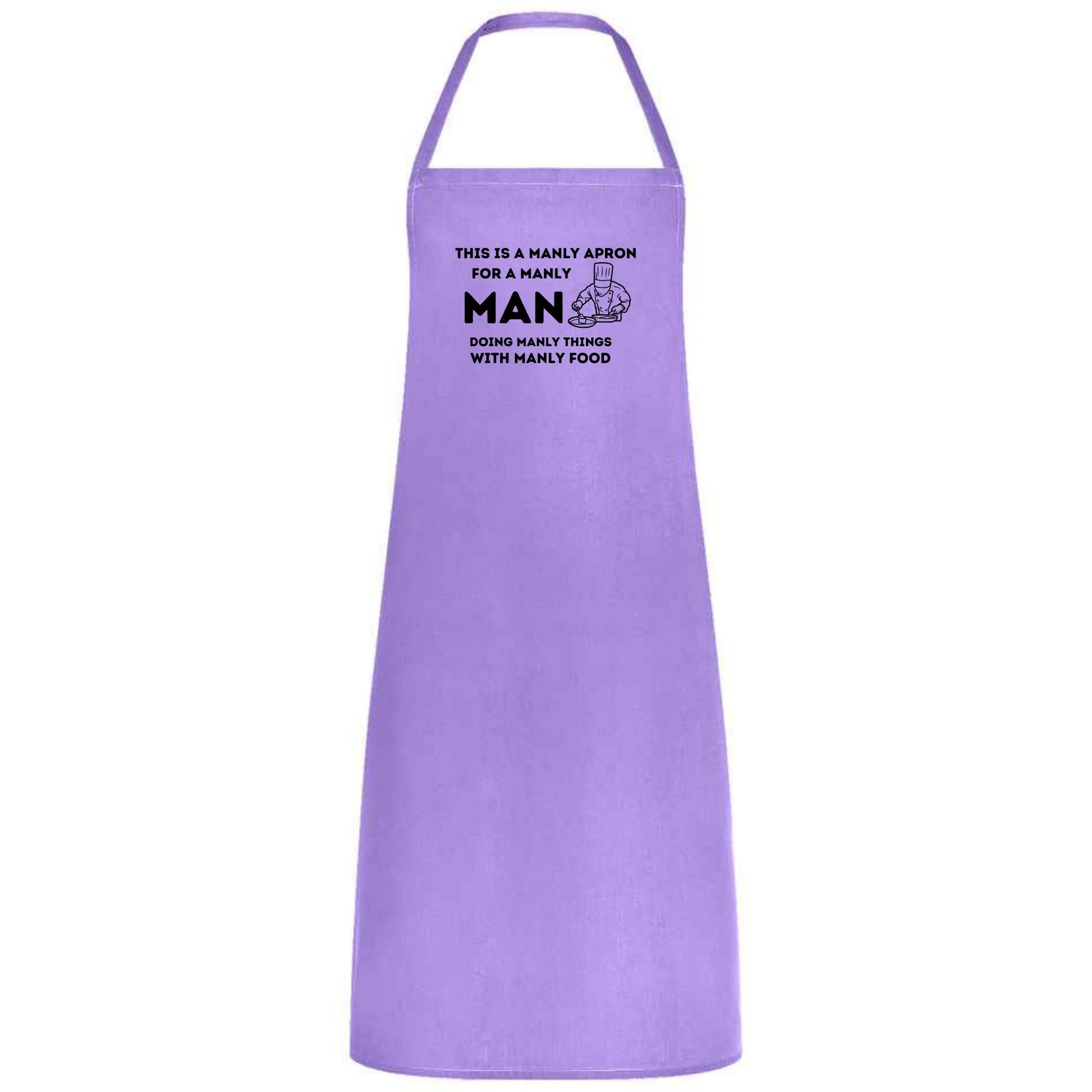 This Is a Manly Apron Funny Multicolor BBQ and Cooking Apron for Men Grill Master Gift for Him Father’s Day Weddings and Parties - Top Tee