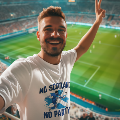 No Scotland No Party | Scotland Player T-Shirt | World Cup 2026 Football Gift