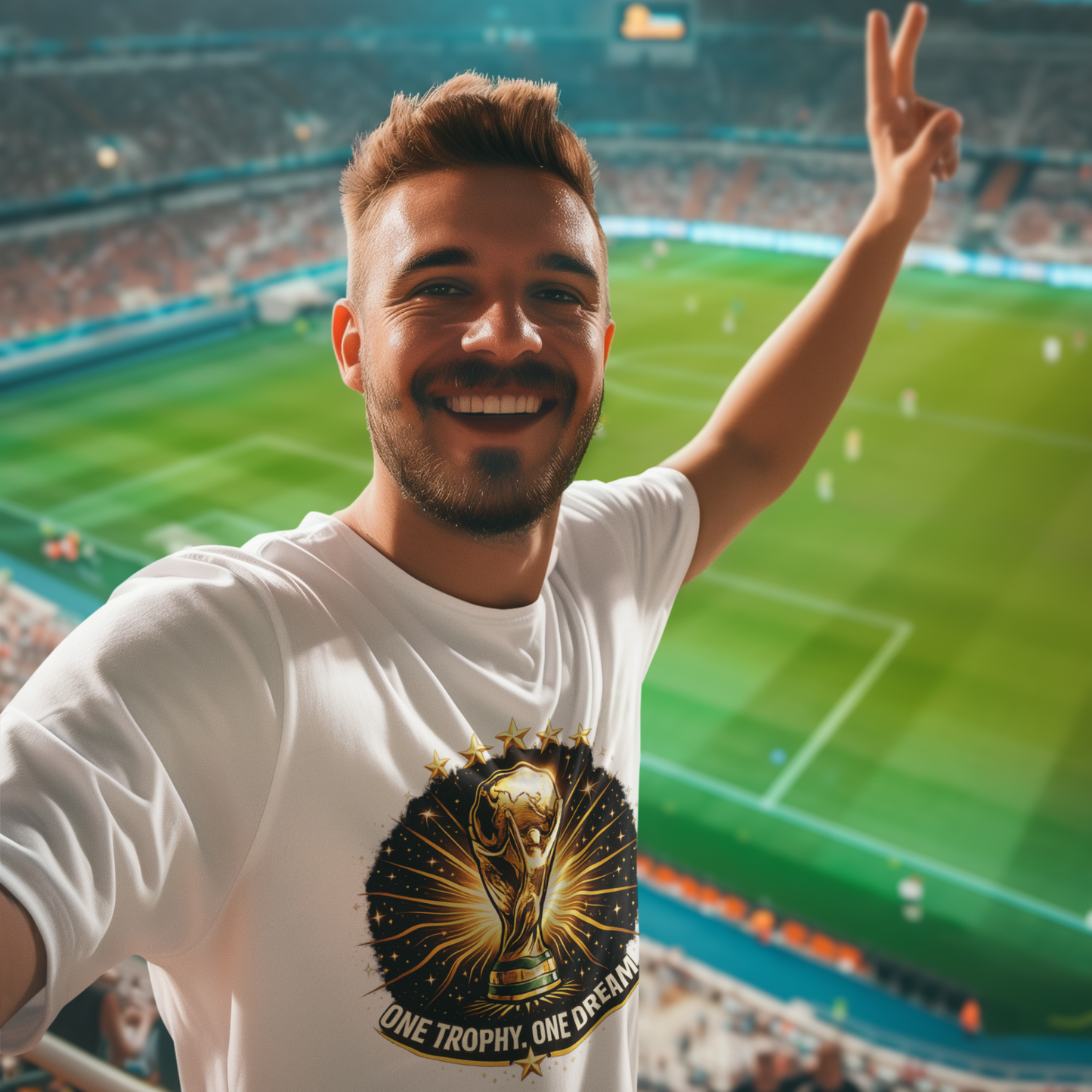 FIFA World Cup 2026 Trophy Graphic T-Shirt – One Trophy. One Dream. - Top Tee