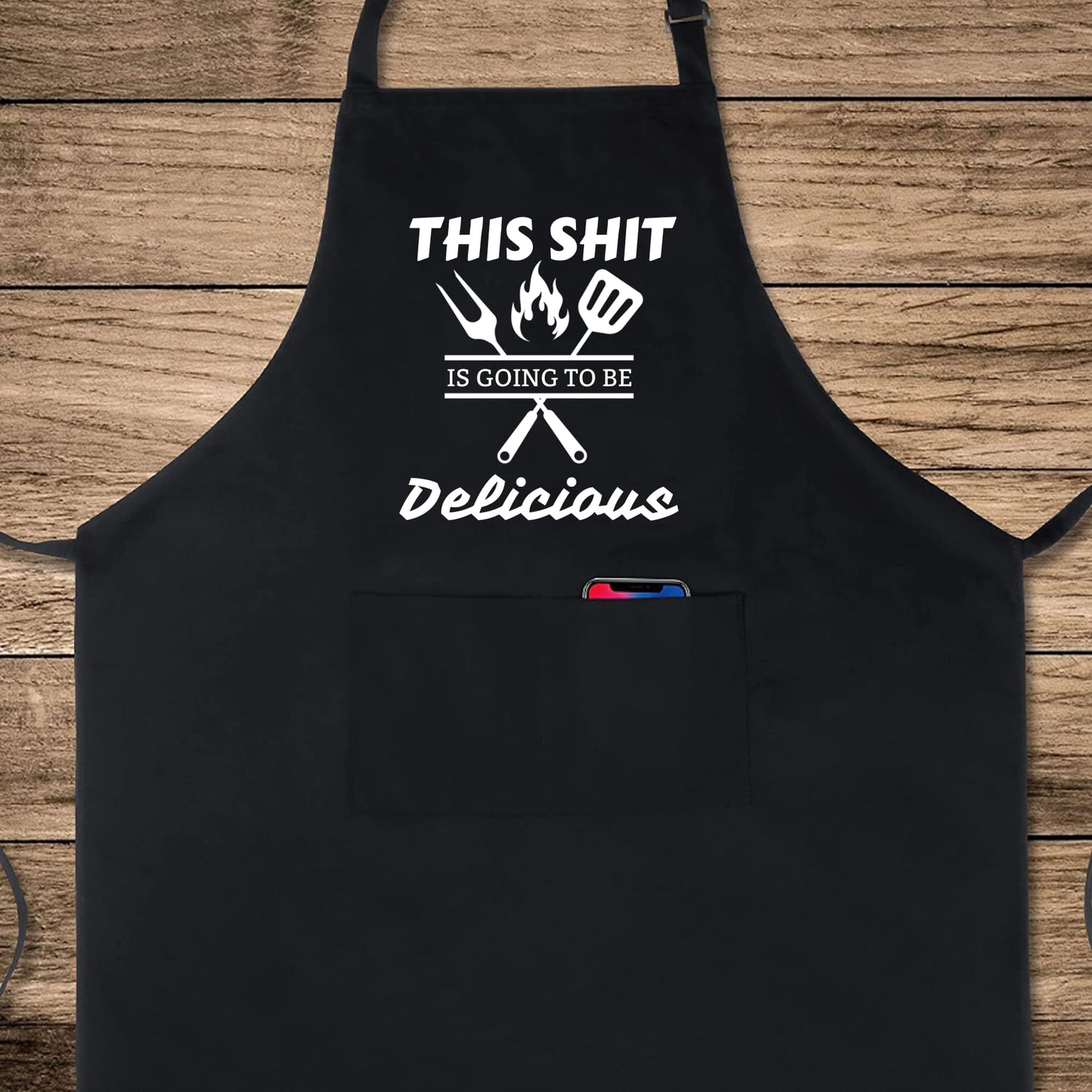 This Sh!t Is Going To Be Delicious Funny Aprons for men Printed Apron Gift for Her Chef Apron Kitchen Apron BBQ Apron Gift Baking Apron Father Day Gift