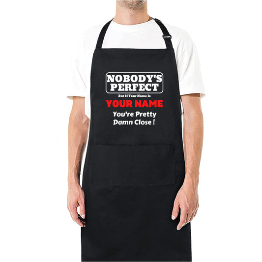Nobody's Perfect - Personalised Kitchen Apron