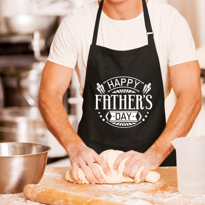 Happy Father's Day Funny Aprons for men Printed Apron Gift for Her Chef Apron Kitchen Apron BBQ Apron Gift Baking Apron Father Day Gift
