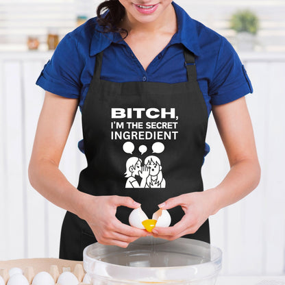 I'M The Secret Ingredient Funny Aprons for men Printed Apron Gift for Her Chef Apron Kitchen Apron BBQ Apron Gift Baking Apron Father Day Gift