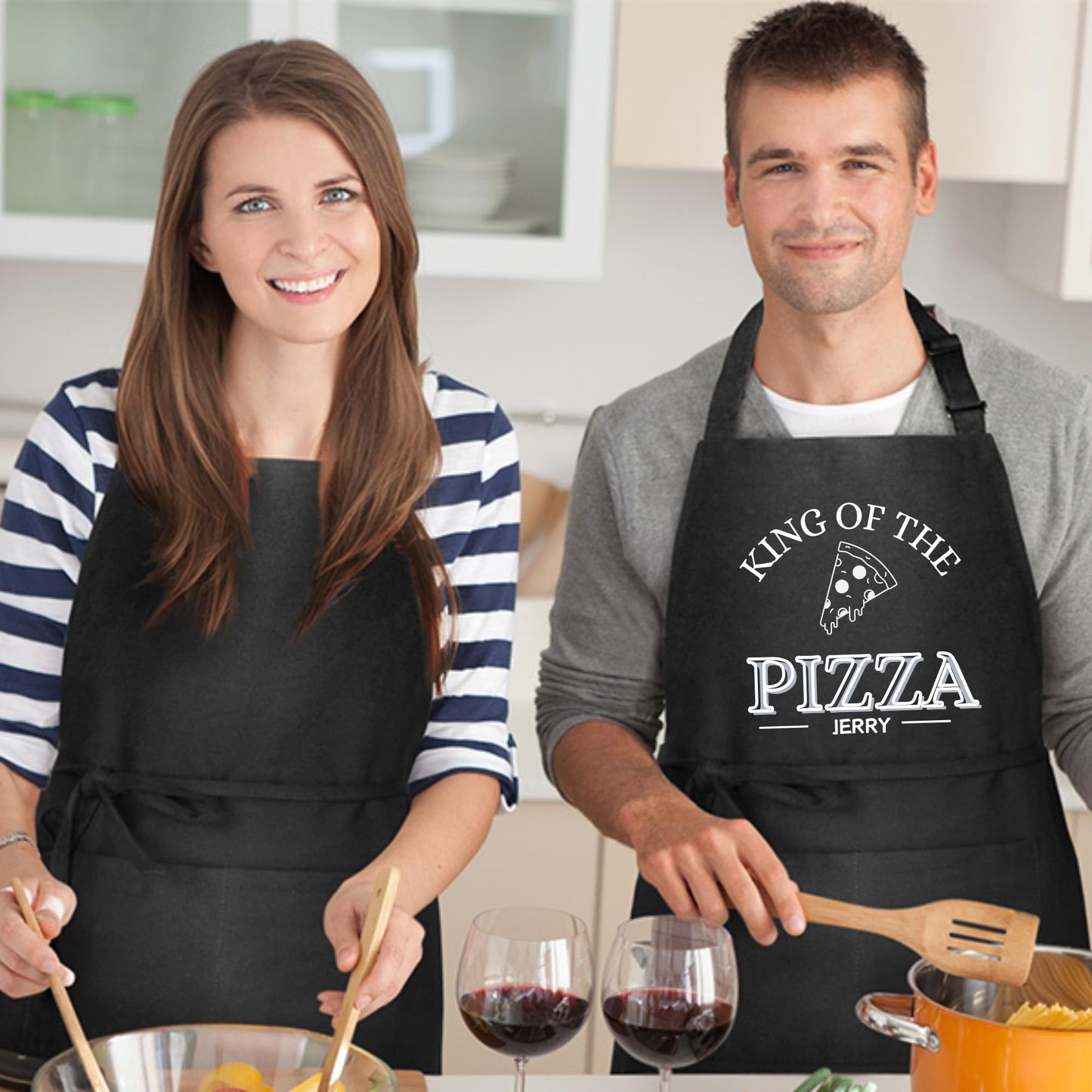 Personalized Pizza Apron with Name Custom Name Apron for Pizza Lovers Home Cooks and Baking Enthusiasts Adjustable and Durable Kitchen Apron Cooking, gift for him her