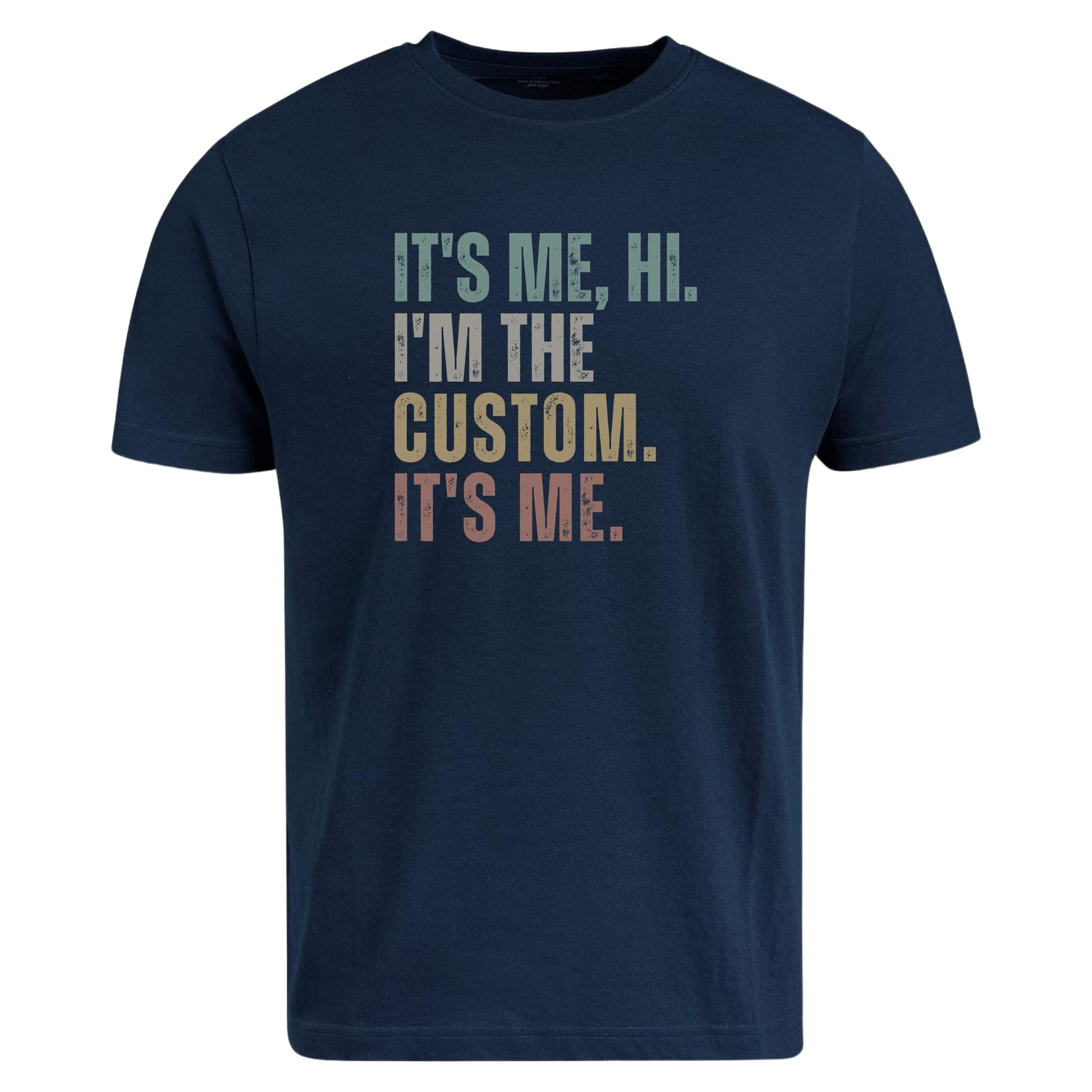 Be Buz It's Me Hi I'm The Custom T-Shirt Personalized Cotton Tee for Men and Women Custom Name Shirt Funny Gift - Top Tee