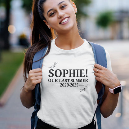 Be Buz Leavers T-Shirt 2025 Personalized School or College Leavers Tee Custom Graduation Keepsake Shirt - Top Tee