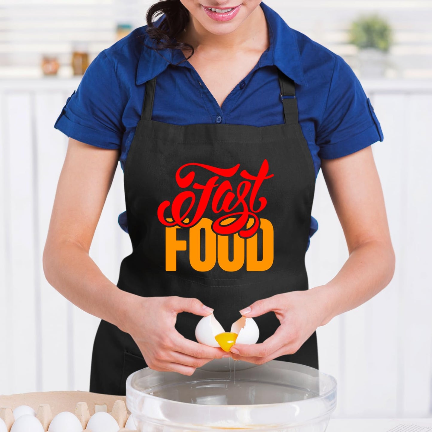 Fast Food Funny Aprons for men Printed Apron Gift for Her Chef Apron Kitchen Apron BBQ Apron Gift Baking Apron Father Day Gift