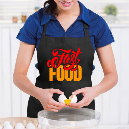 Fast Food Funny Aprons for men Printed Apron Gift for Her Chef Apron Kitchen Apron BBQ Apron Gift Baking Apron Father Day Gift