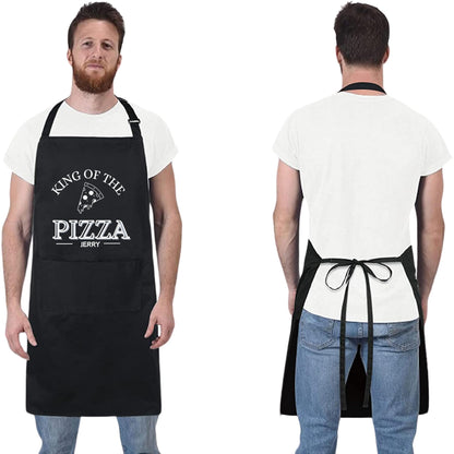 Personalized Pizza Apron with Name Custom Name Apron for Pizza Lovers Home Cooks and Baking Enthusiasts Adjustable and Durable Kitchen Apron Cooking, gift for him her