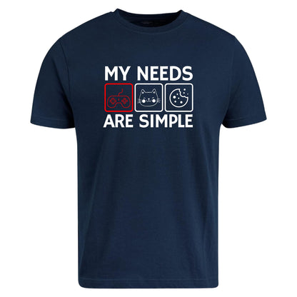 Be Buz Gaming T-Shirt for Men and Women My Needs are Simple Funny Video Game Tee