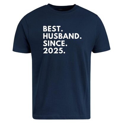 Be Buz Best Husband T-Shirt Personalized Anniversary Shirt for Husband Custom Year Gift Tee for Him Birthday, Wedding, or Valentine’s Day Present