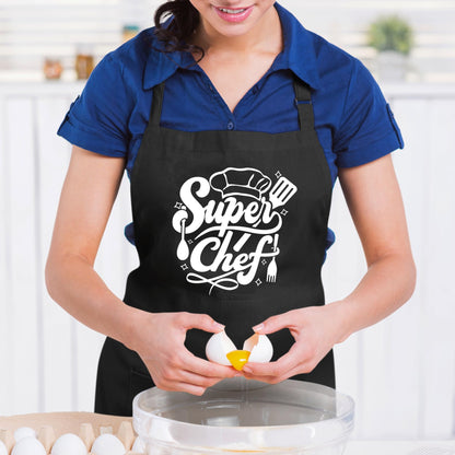 Super Chef Funny Aprons for men Printed Apron Gift for Her Chef Apron Kitchen Apron BBQ Apron Gift Baking Apron Father Day Gift