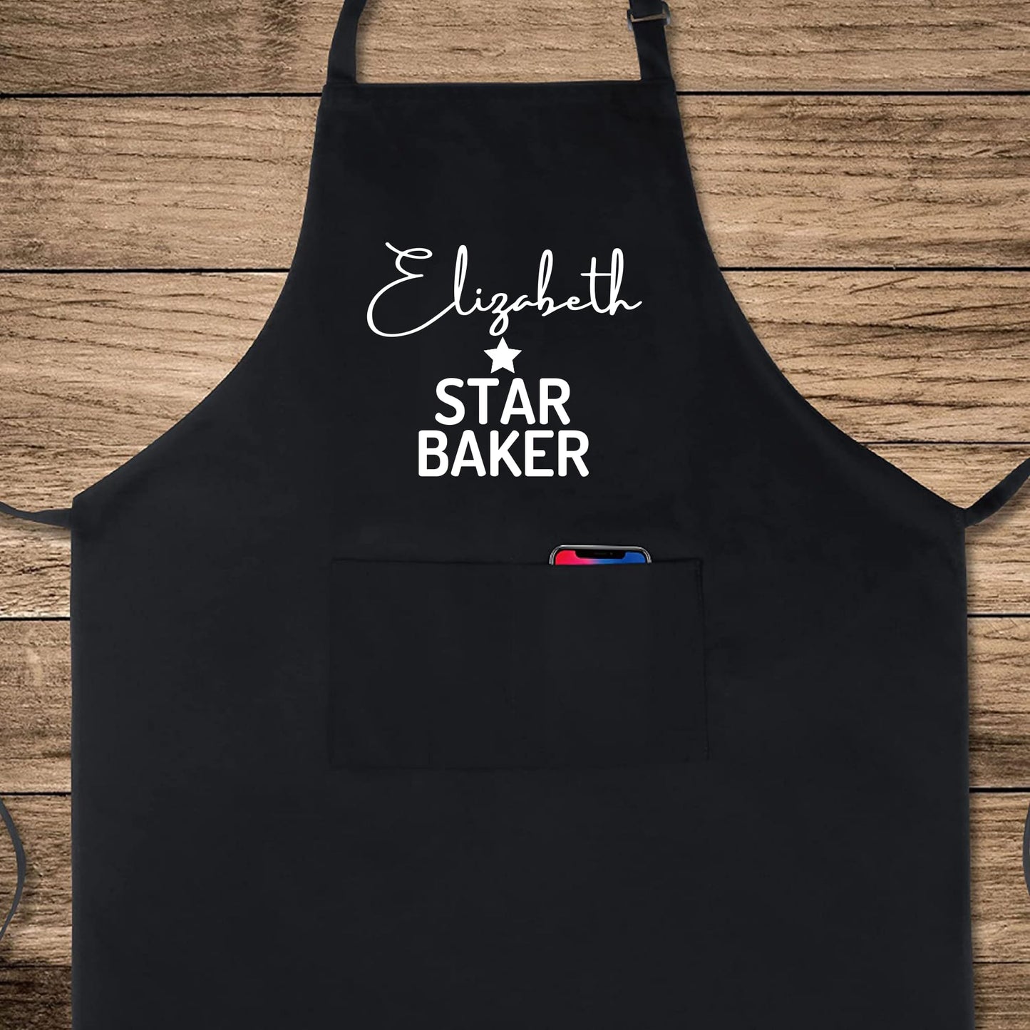 Personalised Star Baker Apron Custom Cooking Apron for Women and Men Star Baker Custom Apron gift for him her