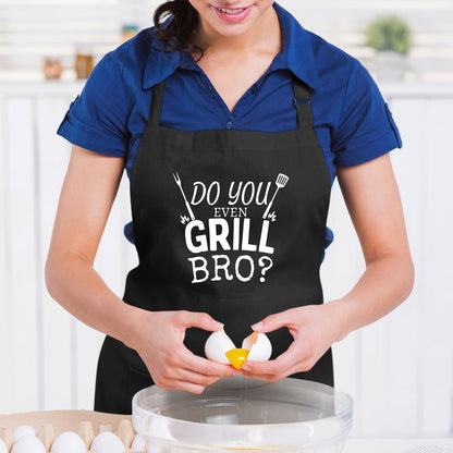 Do You Even Grill Bro Funny Aprons for men Printed Apron Gift for Her Chef Apron Kitchen Apron BBQ Apron Gift Baking Apron Father Day Gift
