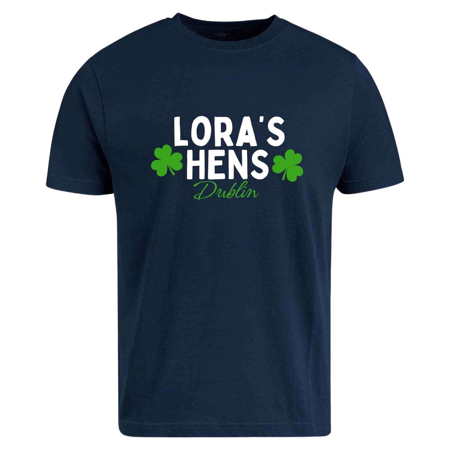 Be Buz Ladies Custom Name Irish Hens T-Shirt – Personalized Women’s Dublin Hen Party Tee – Girls Trip Birthday Christmas Weekend Gift - Top Tee