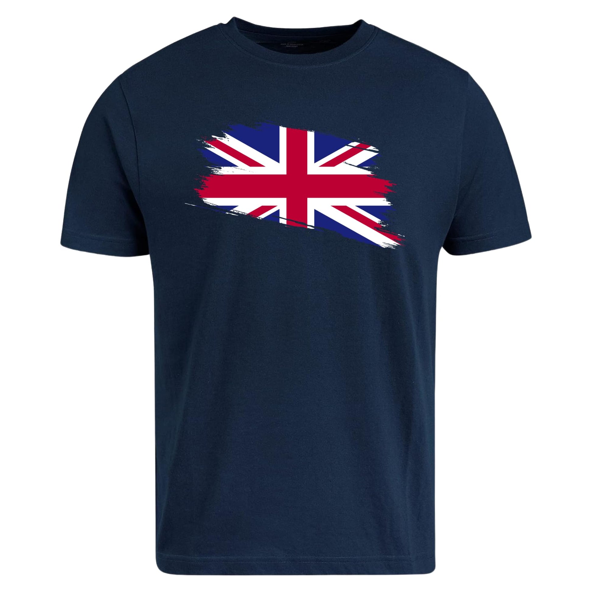 Be Buz Union Jack Flag T-Shirt for Women Great Britain Ladies Cool Distressed Flag Cotton Shirt Gift for her - Top Tee