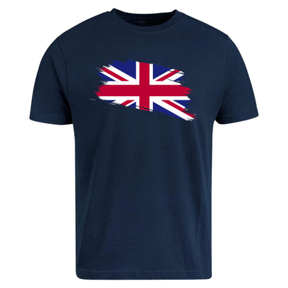 Be Buz Union Jack Flag T-Shirt for Women Great Britain Ladies Cool Distressed Flag Cotton Shirt Gift for her