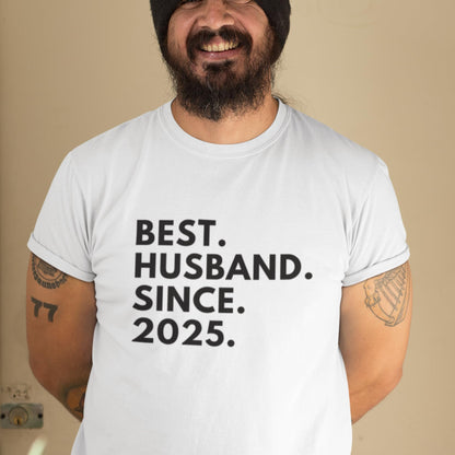 Be Buz Best Husband T-Shirt Personalized Anniversary Shirt for Husband Custom Year Gift Tee for Him Birthday, Wedding, or Valentine’s Day Present