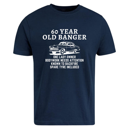 60th Birthday T-Shirt, Vintage Aged to Perfection Design, Funny Banger Celebration Gift