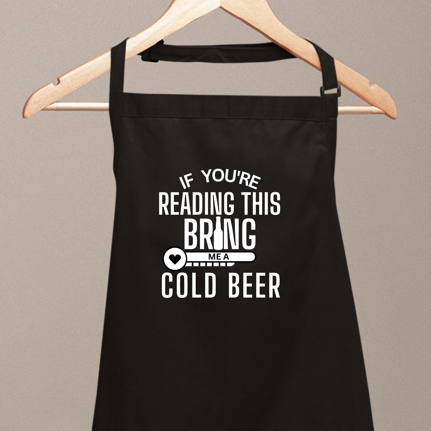 If You are Reading This Bring Me A Cold Beer Aprons for Women men Funny Printed Apron Gift for Her Chef Apron Kitchen Apron BBQ Apron Gift Baking Apron Father Day Gift