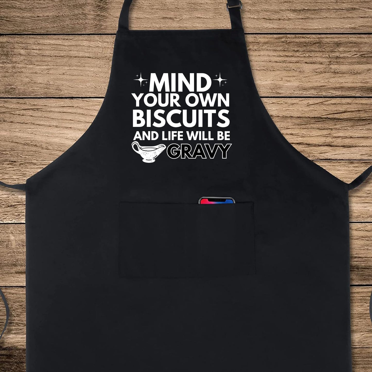 Mind Your Own Biscuits And Life Will Be Gravy Funny Aprons for men Printed Apron Gift for Her Chef Apron Kitchen Apron BBQ Apron Gift Baking Apron Father Day Gift