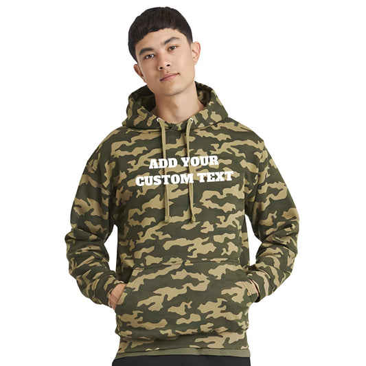 Be Buz Personalized Camo Hoodie Pullover Military Camouflage Hooded Sweatshirt Warm Long Sleeve Hoody for Men and Women - Top Tee