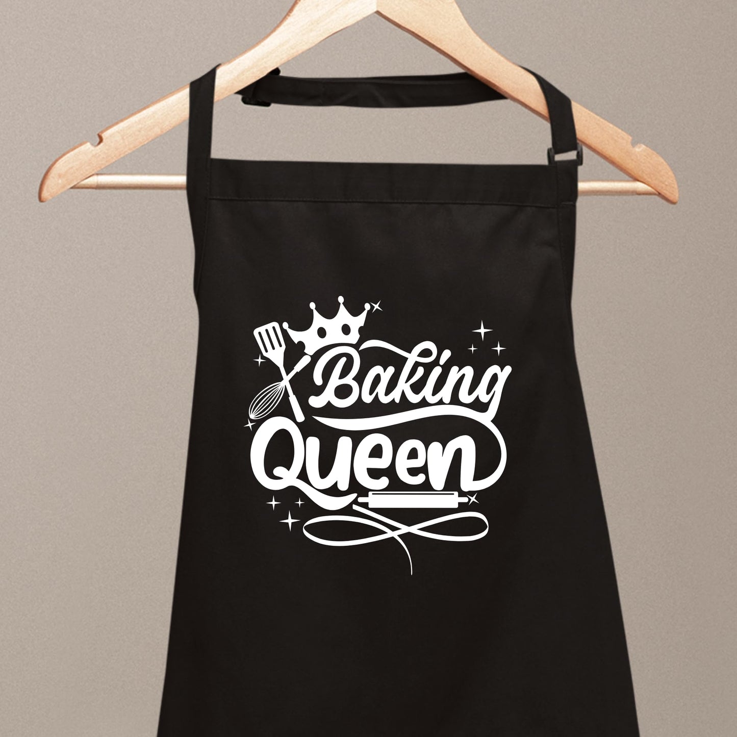 Baking Queen Aprons for Women Funny Printed Apron Gift for her Chef Apron Kitchen Apron BBQ Apron Gift Baking Apron Gift for MOM