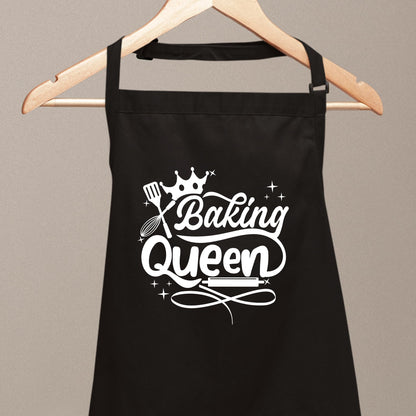 Baking Queen Aprons for Women Funny Printed Apron Gift for her Chef Apron Kitchen Apron BBQ Apron Gift Baking Apron Gift for MOM