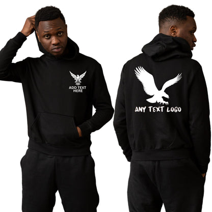 Personalised Hoodies for Women Men Unisex Any Name Text Logo Picture Custom hoody Bride Bridal Party Gift Comapny logo Jumper Black