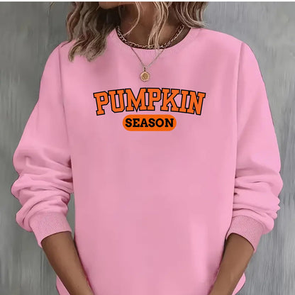 Be Buz Pumpkin Season Sweatshirt Crewneck Women and Men Autumn Halloween Pullover Unisex Sweater for Pumpkin Lovers