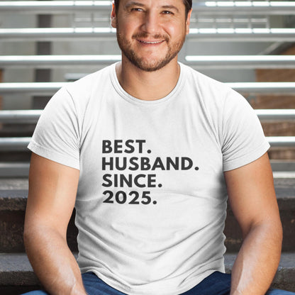 Be Buz Best Husband T-Shirt Personalized Anniversary Shirt for Husband Custom Year Gift Tee for Him Birthday, Wedding, or Valentine’s Day Present